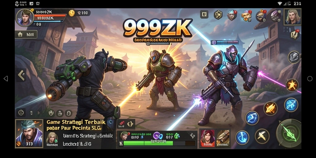 Screenshot gameplay 999ZK menampilkan aksi strategi yang mendebarkan.