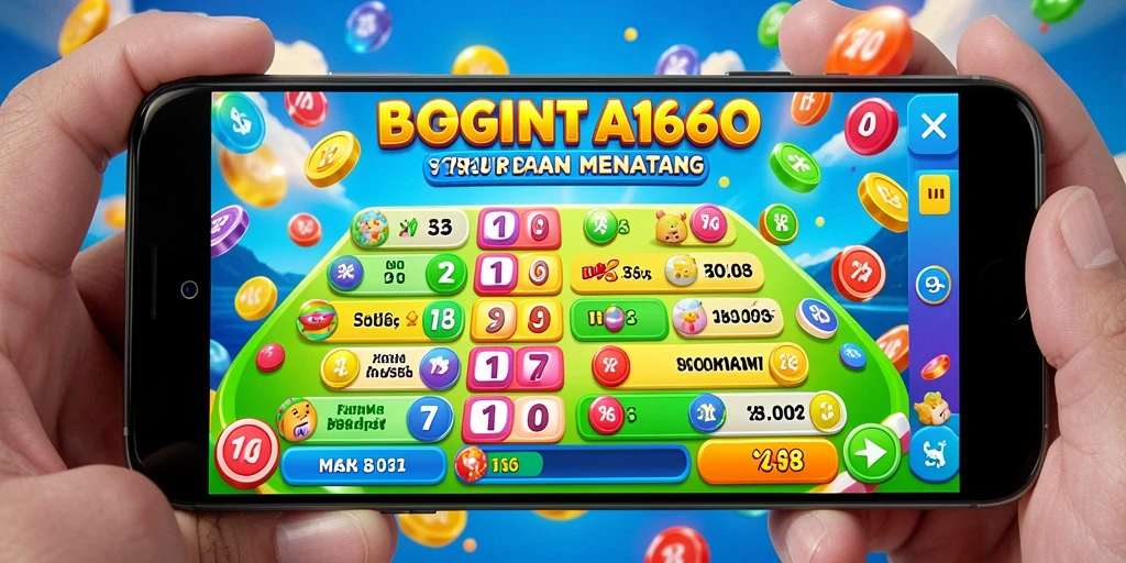 Tampilan permainan Bingo yang menarik dan interaktif.