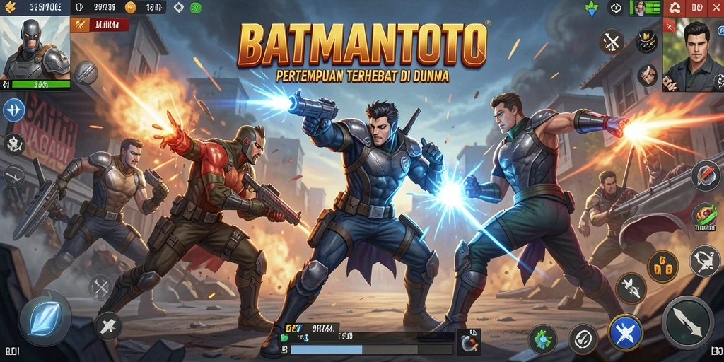 Tampilan mendebarkan dari gameplay Battle Royale di BATMANTOTO.