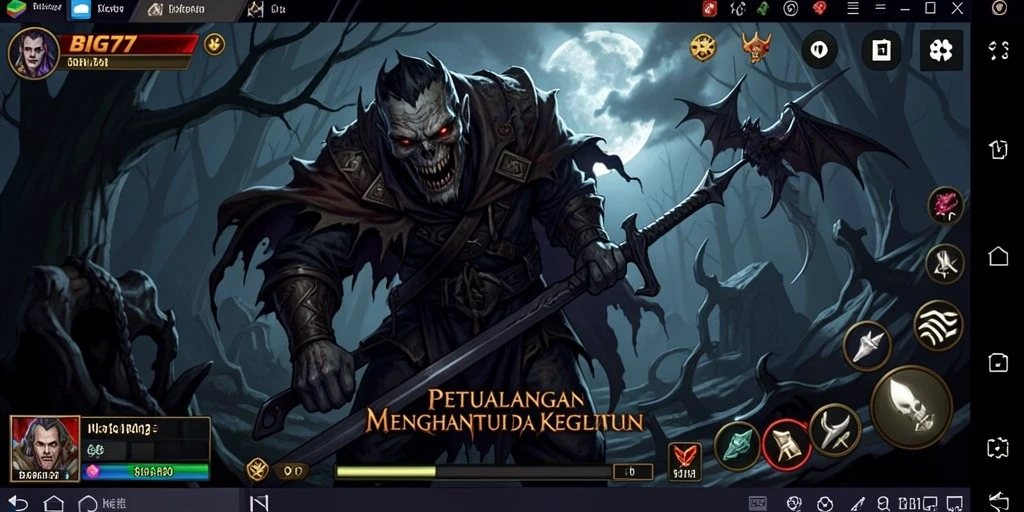 Tampilan menakutkan dari gameplay BIG77 yang penuh ketegangan.