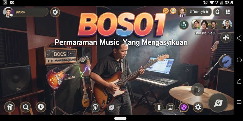 Tampilan gameplay yang mengasyikkan dalam BOS01 yang penuh warna.