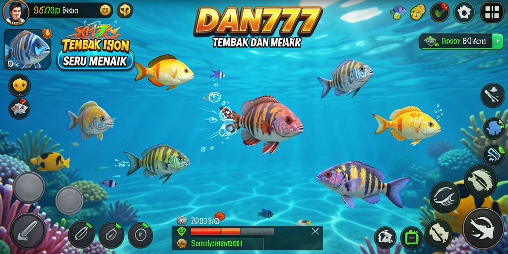 Tampilan menarik dari gameplay Tembak Ikan di DAN777.
