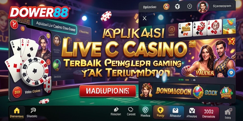 Tampilan permainan Live Casino yang mengasyikkan di DOWER88.