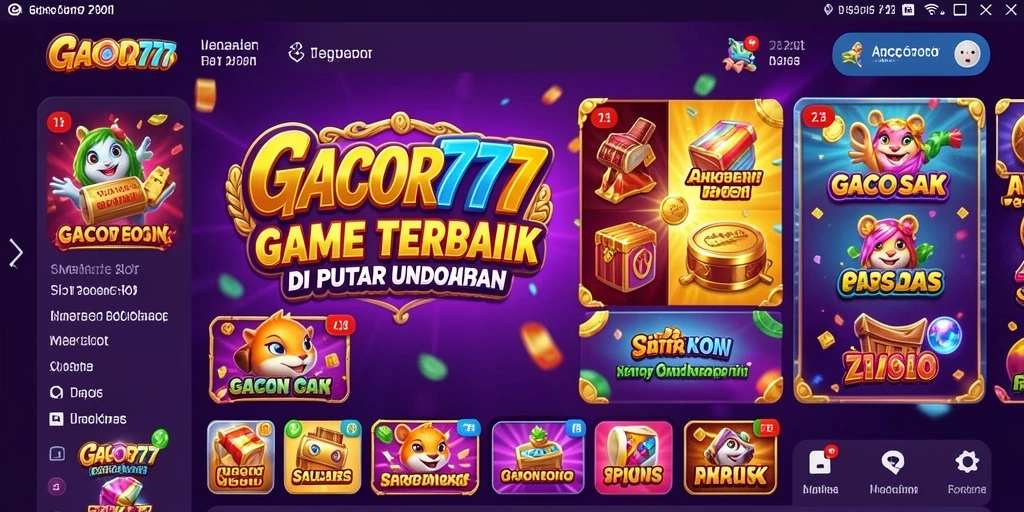 Tampilan gameplay menarik GACOR777 dengan grafis Slot yang memukau.