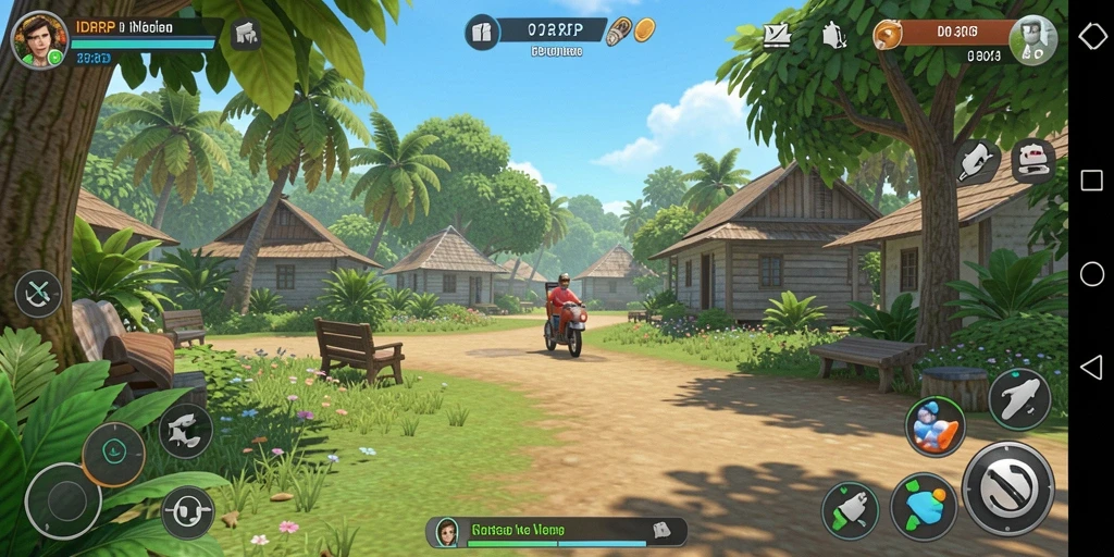 Tampilan gameplay <strong>IDRRP</strong> yang ceria dan menghibur, siap mengajak Anda bermain!