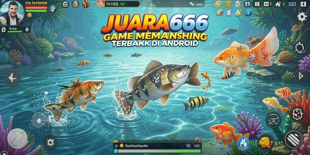 Screenshot gameplay JUARA666 menampilkan aksi memancing yang mendebarkan.