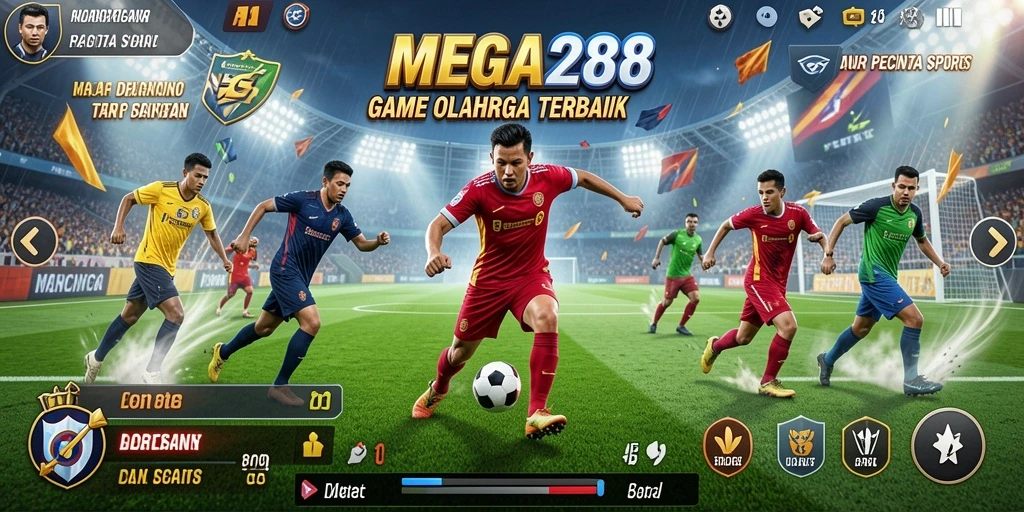 Tampilan seru dari gameplay olahraga di MEGA288 yang penuh aksi.