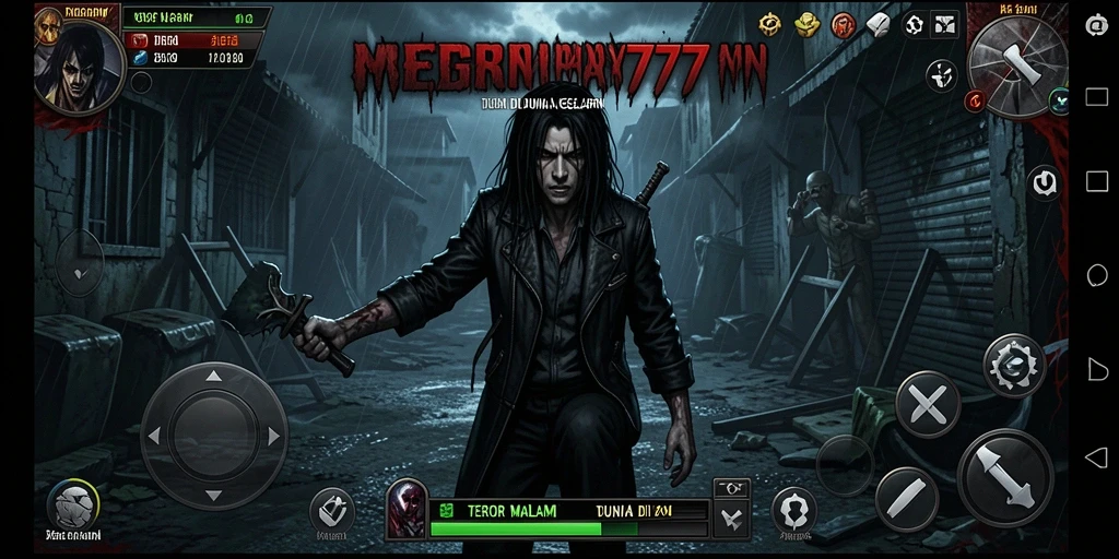 Tampilan menyeramkan gameplay MEGA777 saat menghadapi makhluk mistis.