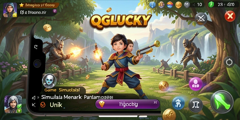Gameplay menarik QGLUCKY yang menguji strategi dan kreativitas.