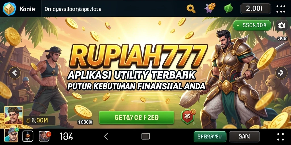 Tampilan antarmuka RUPIAH777 yang sederhana dan informatif.