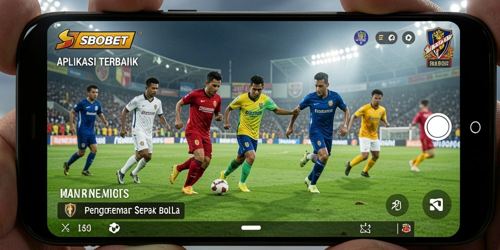 Tampilan gameplay SBOBET dengan informasi lengkap tentang pertandingan sepak bola.