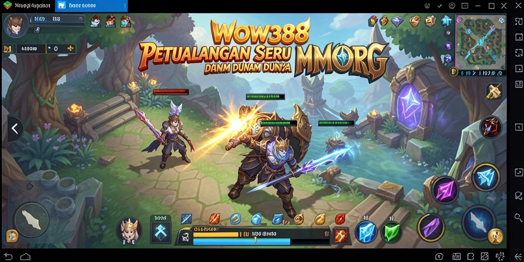 Tangkapan layar menunjukkan gameplay seru di dunia MMORPG