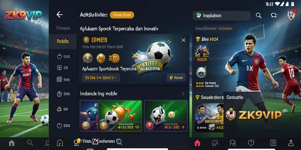 Tampilan gameplay menarik dari aplikasi Sportsbook ZK9VIP.
